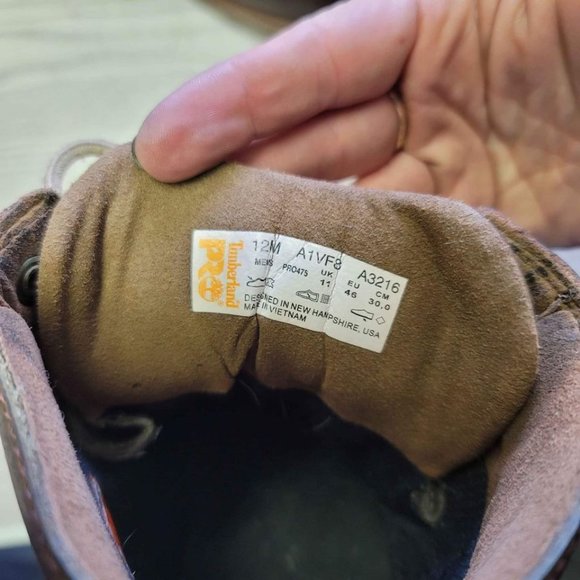 Timberland PRO steel toe boots men's size 12 - Picture 7 of 10